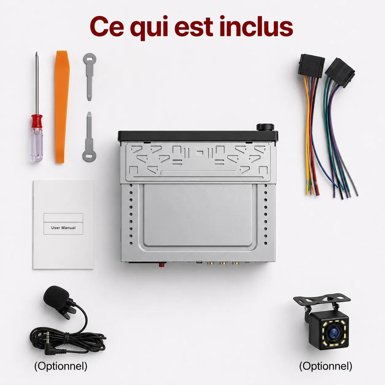 Autoradio 1 DIN Carplay & Android Auto
