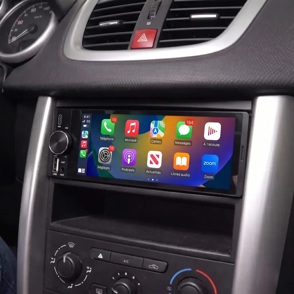 Autoradio 1 DIN Carplay & Android Auto