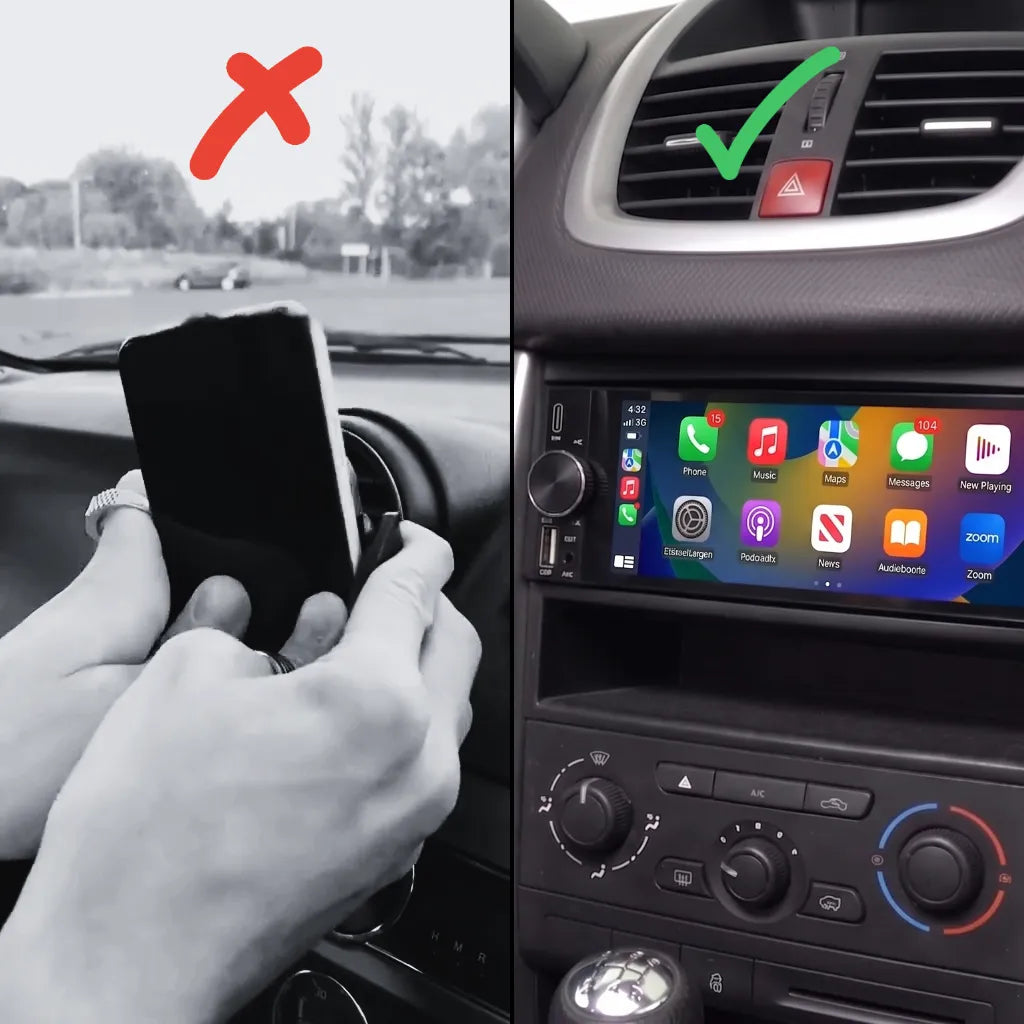 Autoradio 1 DIN Carplay & Android Auto