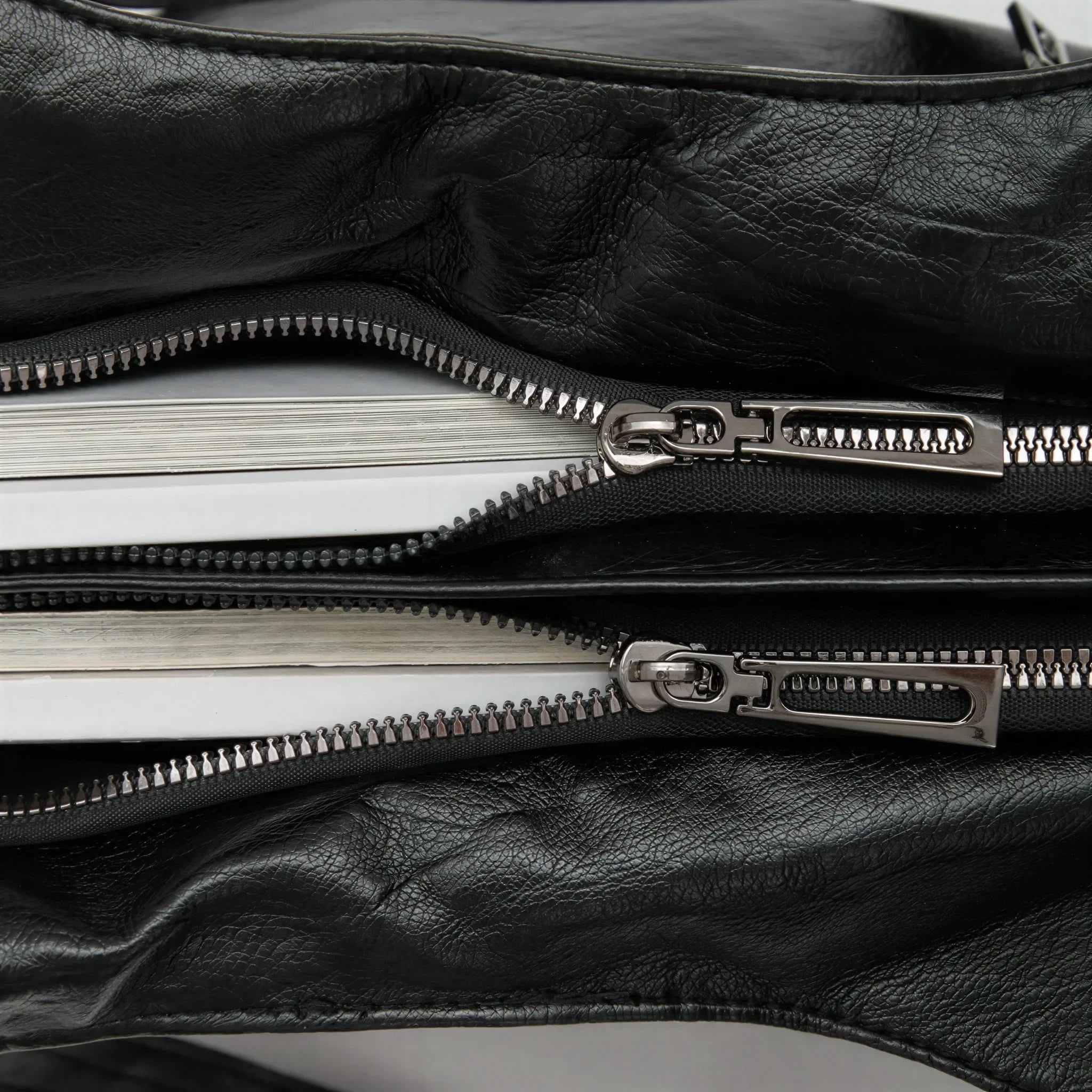 Sac à main en bandoulière de cours, fermeture zip - Calanthe - 5