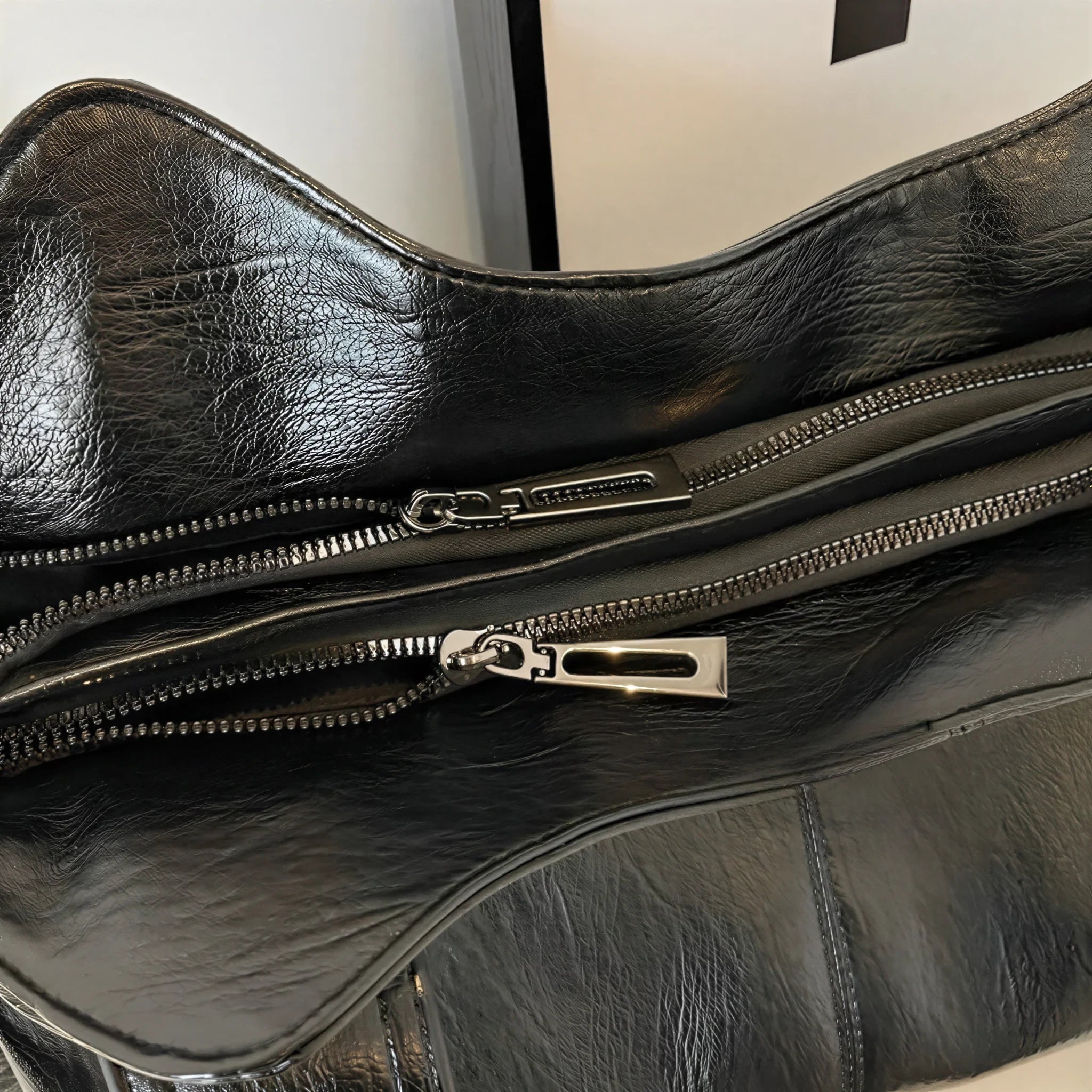 Sac à main en bandoulière de cours, fermeture zip - Calanthe - 6